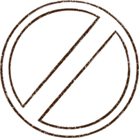 Ban Symbol Charcoal Drawing png