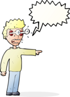 cartoon man with popping out eyes with speech bubble png