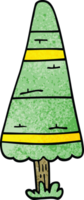 cartoon doodle kerstboom png