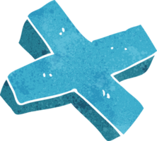 cartoon negative cross symbol png