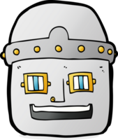 cabeza de robot de dibujos animados png