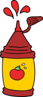 Cartoon-Ketchup-Flasche png