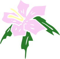 cartoon doodle exotic flower png