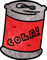 cartoon doodle fizzy drinks can png