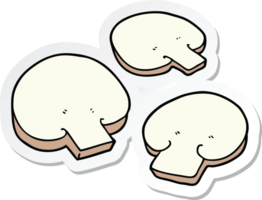 sticker of a cartoon mushrooms png