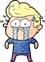 cartoon crying man png