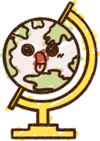 globe krijt tekening png