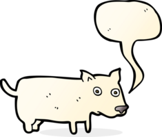 perrito de dibujos animados con burbujas de discurso png