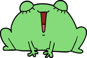 grenouille de dessin animé mignon png