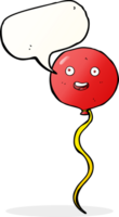 Cartoon-Party-Ballon mit Sprechblase png