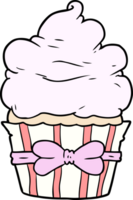 cartoon fancy cupcake png