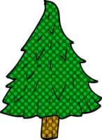 cartoon doodle christmas tree png