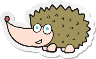 sticker of a cartoon hedgehog png