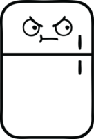 line drawing cartoon fridge prozer png