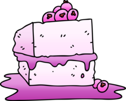 gâteau de dessin animé ombré dégradé original png