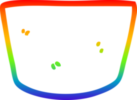 Regenbogen-Gradientenlinie Zeichnung Cartoon-Topf png