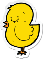 sticker of a cartoon bird png