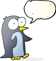 speech bubble cartoon penguin png