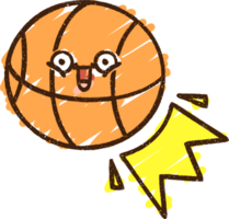 dibujo de tiza de pelota de baloncesto png