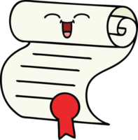 cute cartoon contract png