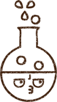 Science Experiment Charcoal Drawing png