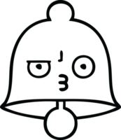 line drawing cartoon bell png