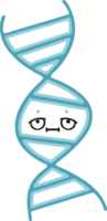 flat color retro cartoon DNA strand png