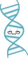 cordão de dna de desenho retrô de cor plana png