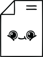 line drawing cartoon sheet of paper png