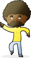 caricatura, setenta, estilo, hombre, disco, bailando png