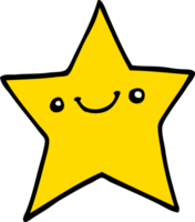 feliz estrella de dibujos animados png