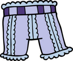 ropa interior de garabato de dibujos animados png