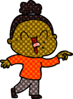 cartoon happy old woman png