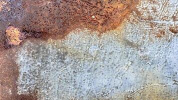 Close up view of rusty metal texture background photo