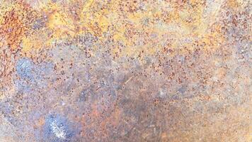 Close up view of rusty metal texture background photo