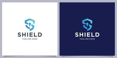 Initial Letter S Shield Armor for Secure Safe Secret Strong Smart Label Emblem Badge logo design vector. vector
