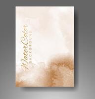 Cards with watercolor background. Design for your cover, date, postcard, banner, logo. vector