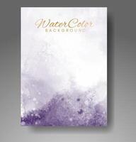 Cards with watercolor background. Design for your cover, date, postcard, banner, logo. vector