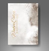 Cards with watercolor background. Design for your cover, date, postcard, banner, logo. vector