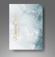 Cards with watercolor background. Design for your cover, date, postcard, banner, logo. vector