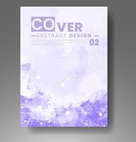 Cards with watercolor background. Design for your cover, date, postcard, banner, logo. vector