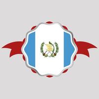 Creative Guatemala Flag Sticker Emblem vector