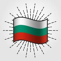 Clásico Bulgaria nacional bandera ilustración vector