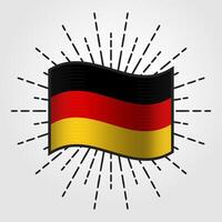 Vintage Germany National Flag Illustration vector