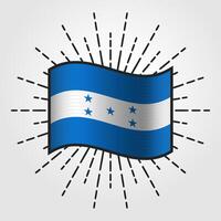 Vintage Honduras National Flag Illustration vector