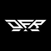 DFR letter logo vector design, DFR simple and modern logo. DFR luxurious alphabet design