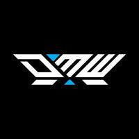 dmw letra logo vector diseño, dmw sencillo y moderno logo. dmw lujoso alfabeto diseño
