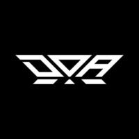 DOA letter logo vector design, DOA simple and modern logo. DOA luxurious alphabet design