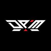 dpm letra logo vector diseño, dpm sencillo y moderno logo. dpm lujoso alfabeto diseño