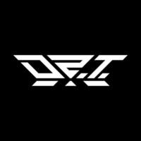 dzt letra logo vector diseño, dzt sencillo y moderno logo. dzt lujoso alfabeto diseño
